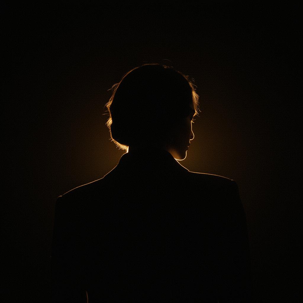 Editorial portrait silhouette